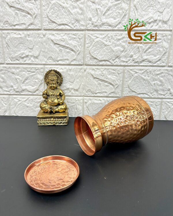 Hammered Copper Jar with Lid | 500 ml Capacity - Image 2