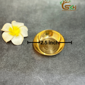 Brass plate for Pooja / offering Neivedhyam | Heavy Quality | 2.5 inch Dia