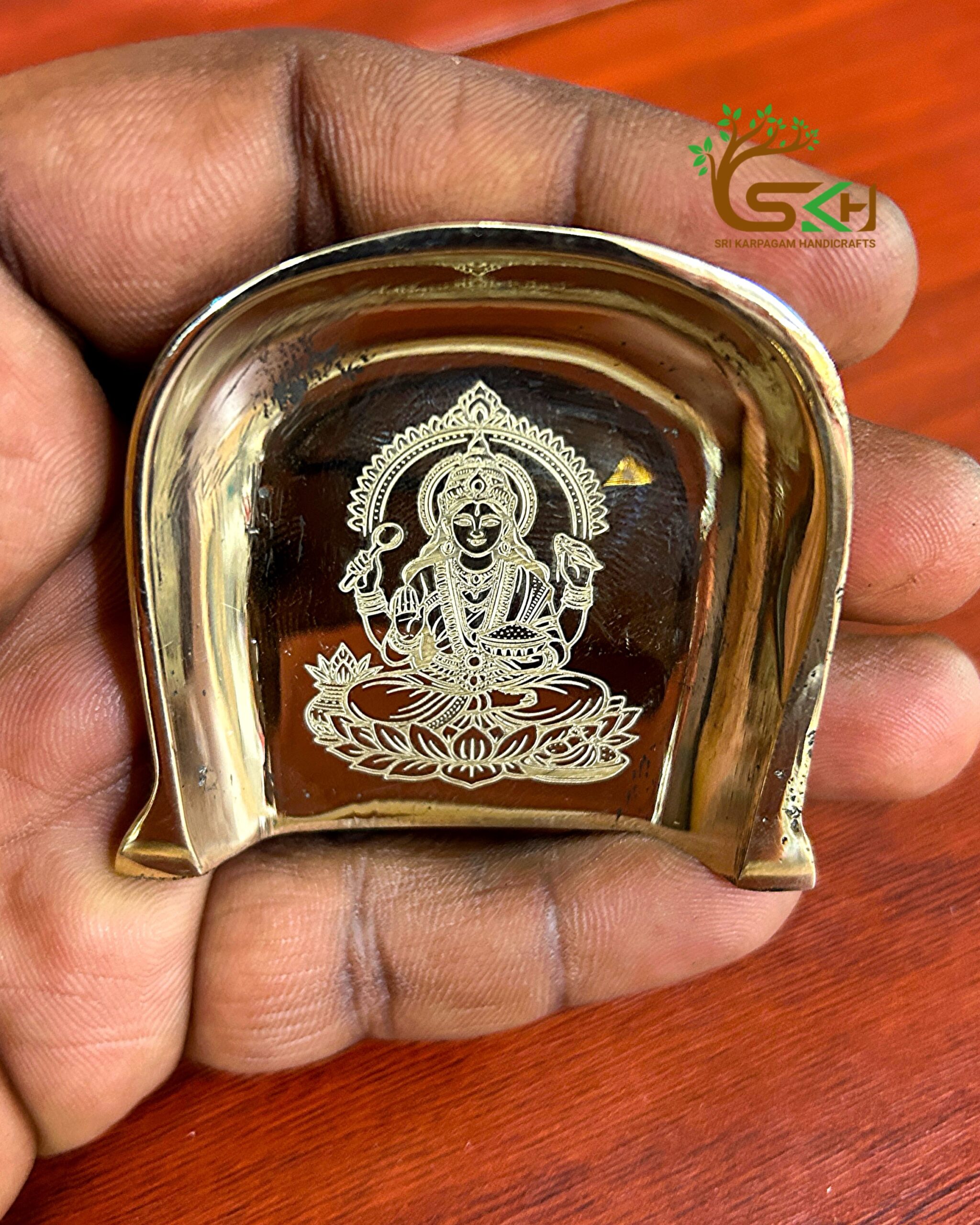 Brass Mini Annapoorni Muram -2X2 inch size - Image 3