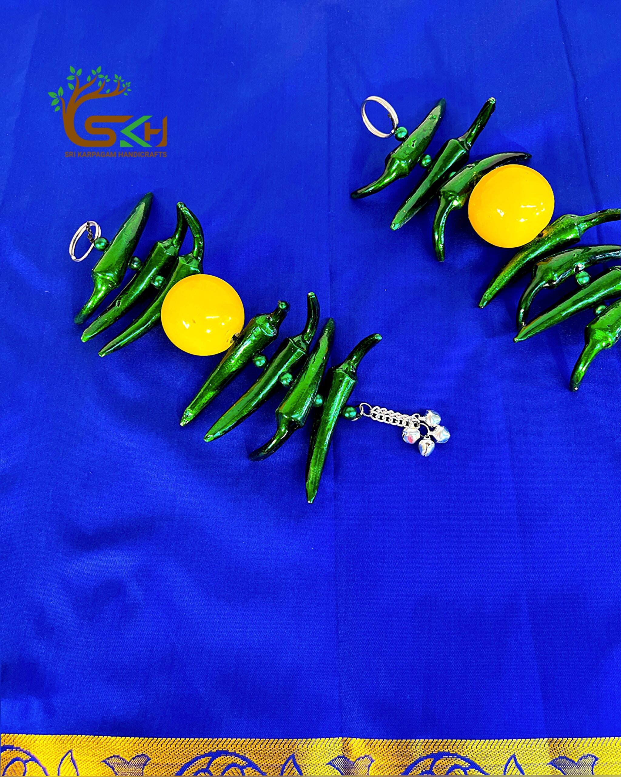 Nimbu Mirchi Evil Eye Charm Protection Decor Spiritual Wall Hanging Nimbu Mirchi Evil Eye Protector Spiritual Symbol for Home SpiritualDecor