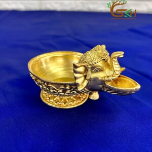 Brass Premium Quality Elephant Deepam