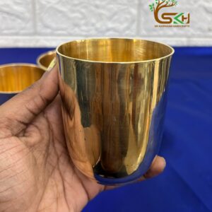 Brass Heavy Quality Plain Glass - 3.2 inch