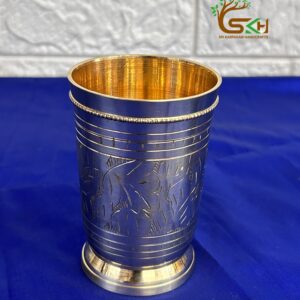 Brass Heavy Quality Handcrafted Glass - 4 inch