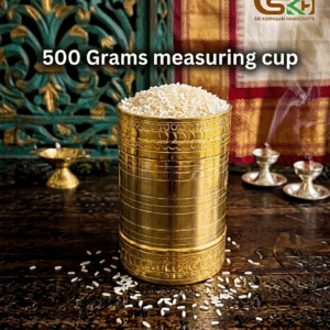 Brass Rice Measuring Cup / Padi – 500 grams approx measuring capacity