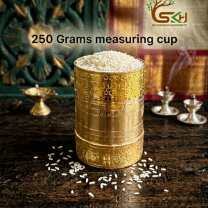 Brass Rice Measuring Cup / Padi – 250 grams approx measuring capacity