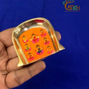 Brass Mini Ashtalakshmi Muram -2X2 inch size ( Sticker Printed )